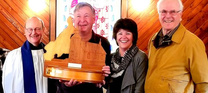 Pray and Play. Four champions: Tom, Lynn, Mike and Rick and a Proud Chairman.